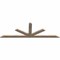 Ekena Millwork Saratoga Smooth Timber Gable Bracket, Douglas Fir, 72"W x 24"H x 1 1/2"D x 3 1/2"F, 8/12 Pitch GBW072X24X0204SAR00SDF - alternate 4